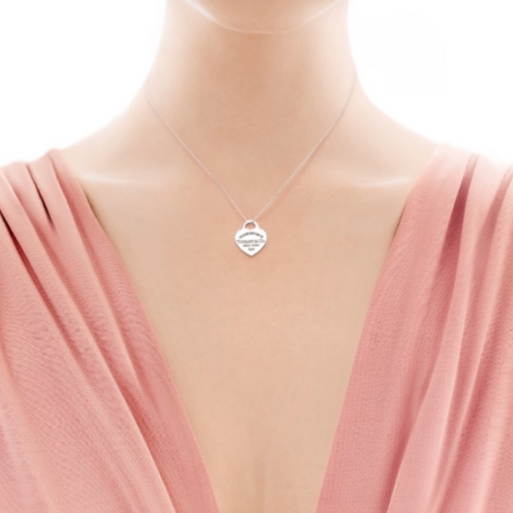Auth Please Return to Tiffany & Co. Heart Necklace - Picture 2 of 10